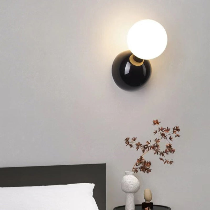 Valentina Moderno Metallo Acrilico Applique Nero Bianco Soggiorno