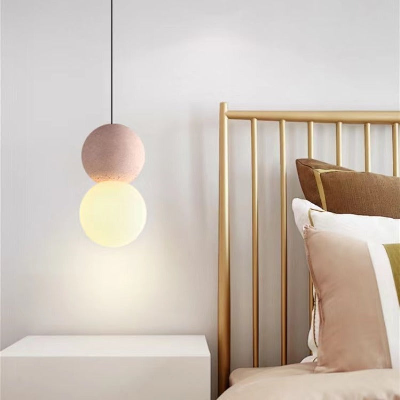 Avi Moderno Metallo Sospensione Nero Bianco Rosa Camera da Letto