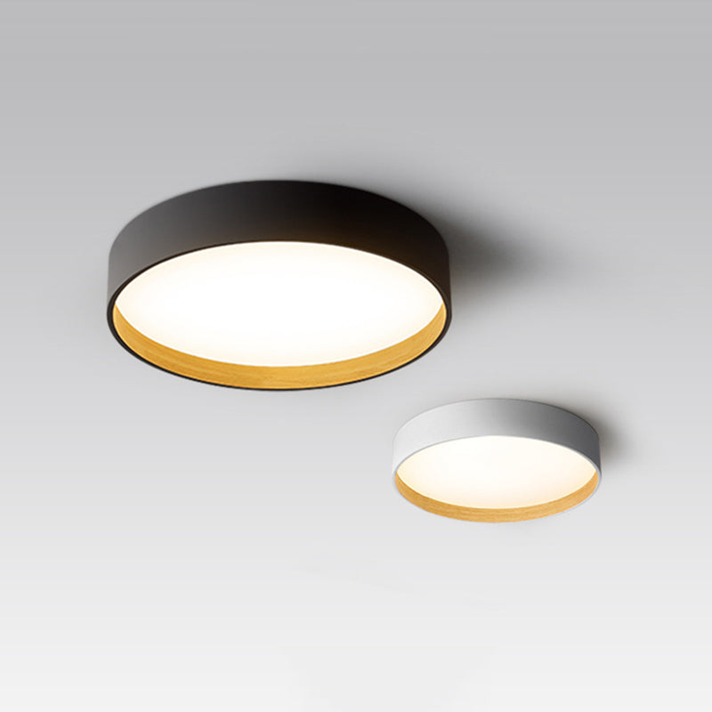 Arisha Moderne LED Plafoniere Metallo Bianca/Grigia/Nera Rotonda