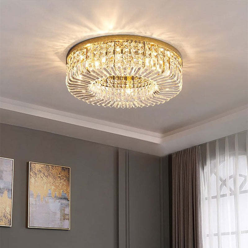 Kristy Lusso Cristallo LED Metallo/Cristallo Plafoniera Candeliere Oro