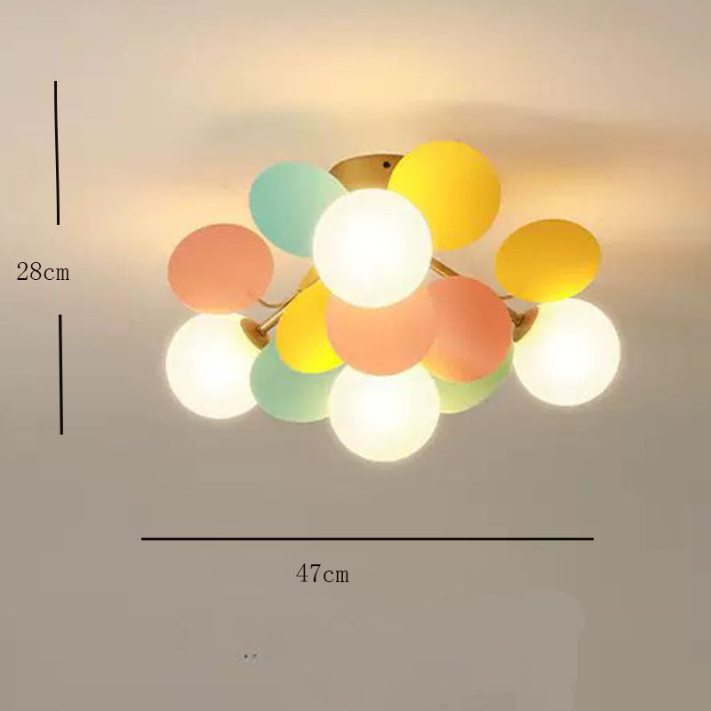 Arisha Moderna LED Design Grappolo Colorata Bianco/Verde/Rosso Bolla Plafoniera Metallo Acrilico Soggiorno/Camera da Letto