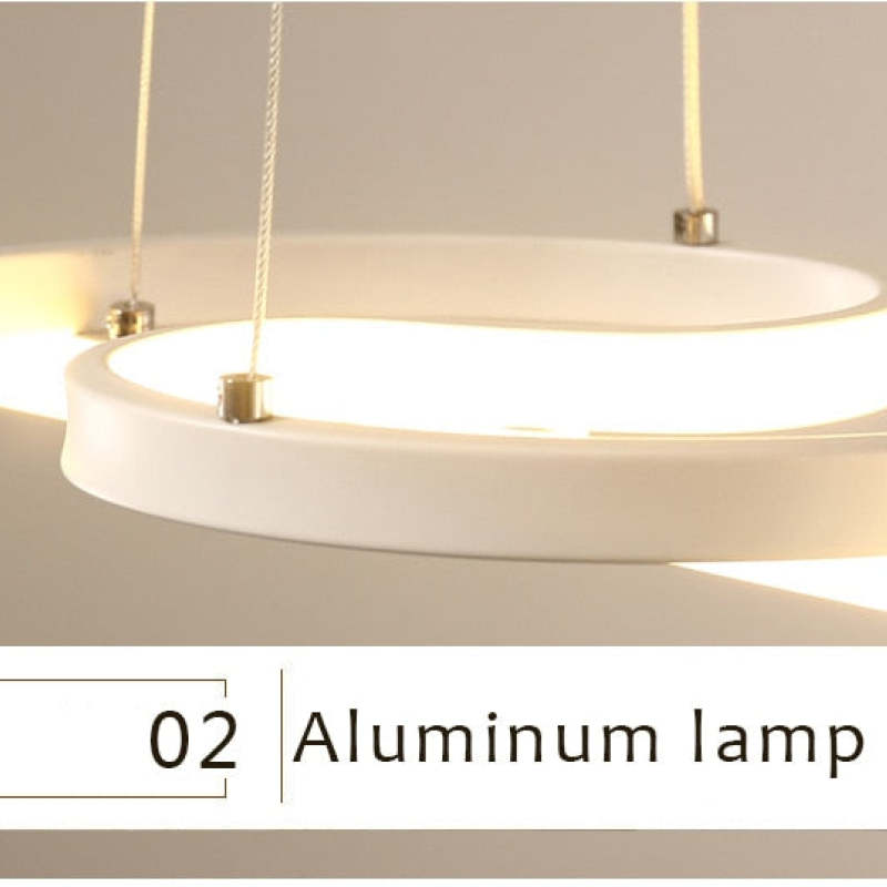 Arisha Lampada a Sospensione Lineare Moderna Nero/Oro/Bianco
