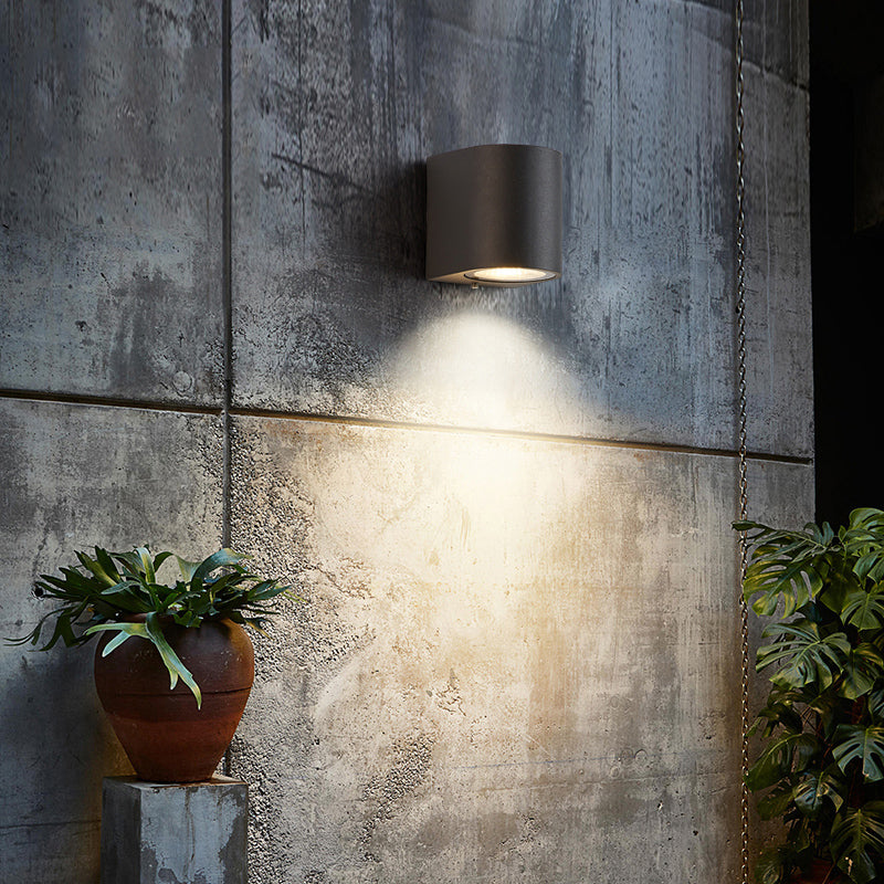 Ray Moderne LED Lampade da Esterno Metallo Nero Quadrato Minimalista