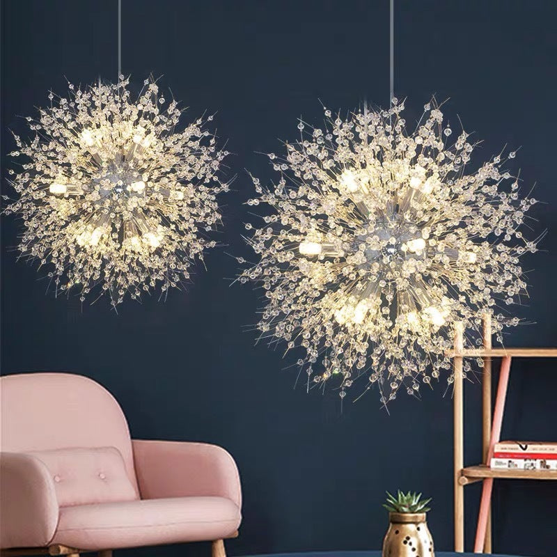 Arisha Lampada a Sospensione Metallo/Acrilico Oro/Cromo Dandelion Elegante
