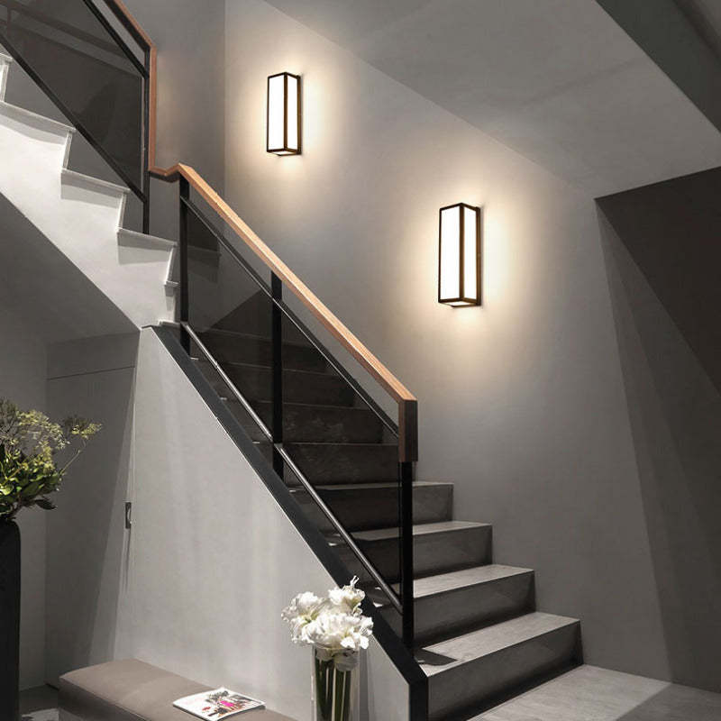 Ray Moderne LED Lampade da Esterno Metallo/Acrilico Nero Impermeabile