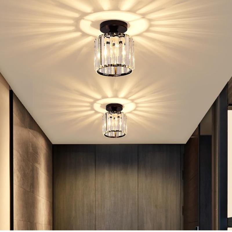Arisha Moderna LED Plafoniera Metallo/Acrilico Nero/Argento/Oro Trasparente Soggiorno/Camera da Letto