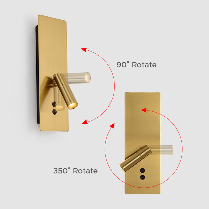 Arisha Moderne LED Applique Metallo/Acrilico Oro/Nero/Bianco Soggiorno