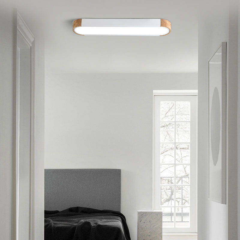 Valentina Minimalismo LED Plafoniera LED Legno Acrilico Bianca/Verde Soggiorno/Camera da Letto