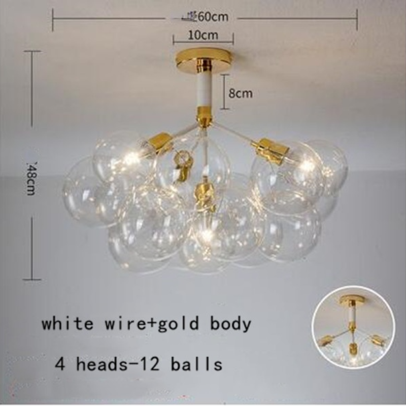 Valentina Decorativo LED Lampade a Sospensione Bianche/Nere/Caffè Bolle Soggiorno/Camera da Letto