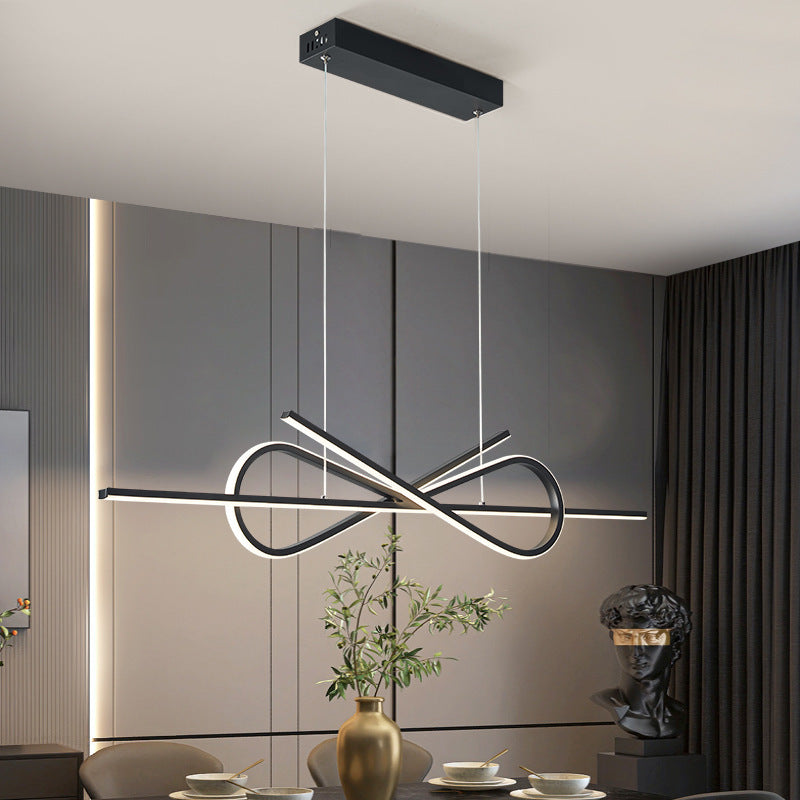 Bouvet Moderna LED Design Lampada a Sospensione Metallo Bianco/Nero Papillon Soggiorno/Camera da Letto