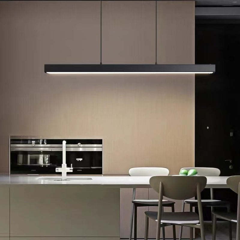 Arisha Moderna LED Lampada a Sospensione Metallo Nero/Marrone Lineare