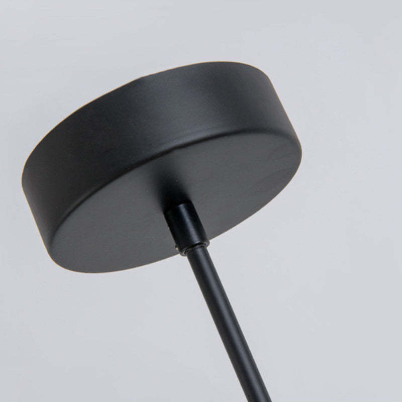 Avi Minimalista LED Lineare Lampada a Sospensione Metallo Vetro Nero Soggiorno/Camera da Letto