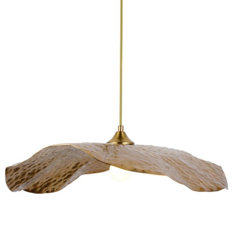 Arisha Natura Lotus Foglia Metallo Lampade a Sospensione Oro