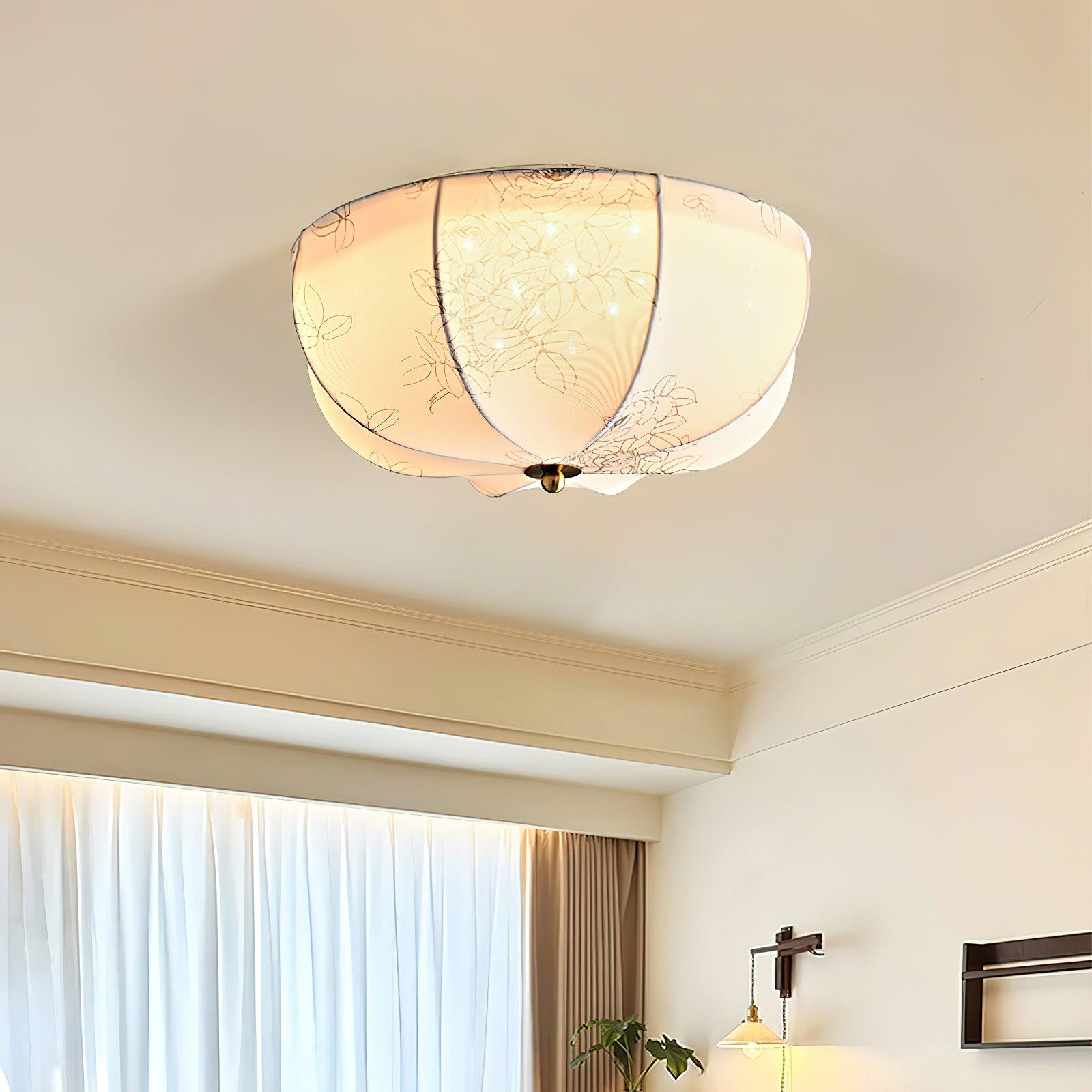 Ritta Retro Globo Metallo Stoffa LED Planiere Sala da Pranzo Camera da Letto