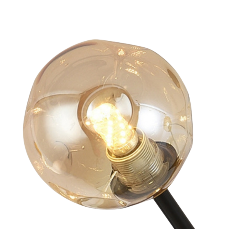 Valentina Arte Deco LED Bellissimi Soffitto Lampade a Sospensione Vetro Ambra Bolle Soggiorno/Camera da Letto