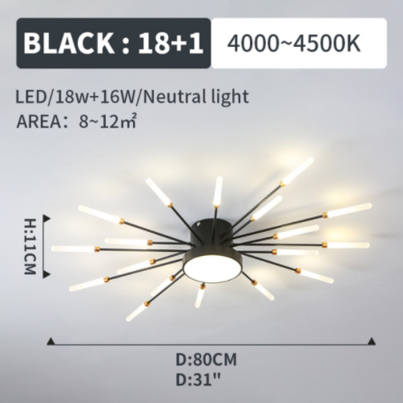 Arisha Moderna LED Plafoniera Fuochi Artificiali Decorazione della Casa Soggiorno/Camera da Letto