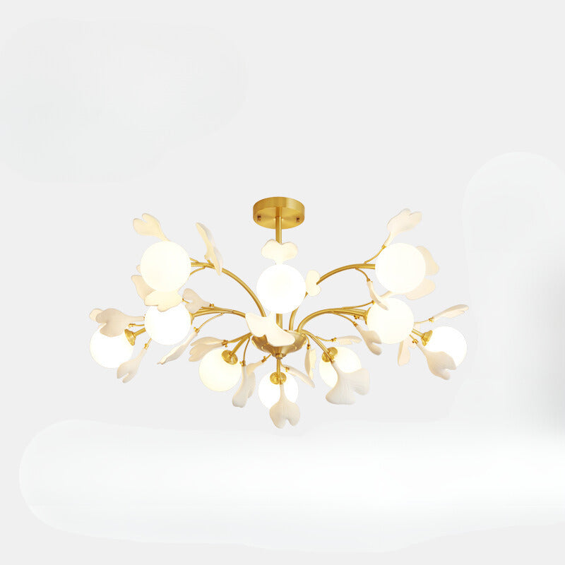 Olivia Lussi Fiore Metallo Vetro Lampadari Camera da letto Soggiorno