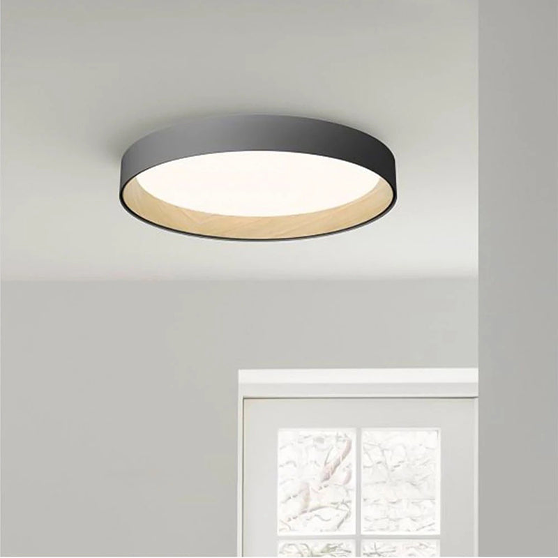 Arisha Moderne LED Plafoniere Metallo Bianca/Grigia/Nera Rotonda