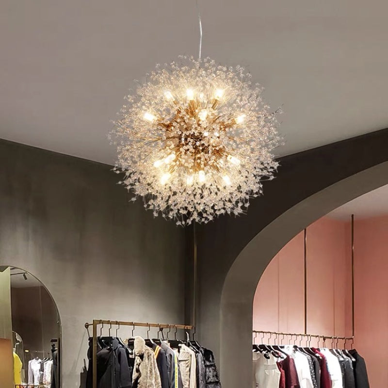 Arisha Lampada a Sospensione Metallo/Acrilico Oro/Cromo Dandelion Elegante