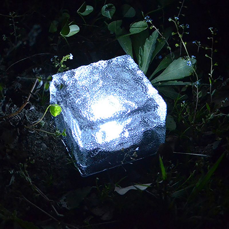 Ray Lampade da Esterno Vetro Trasparente Cubetto di Ghiaccio Solare