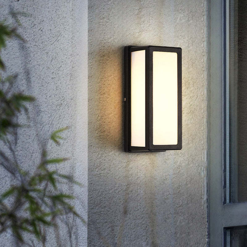 Ray Moderne LED Lampade da Esterno Metallo/Acrilico Nero Impermeabile