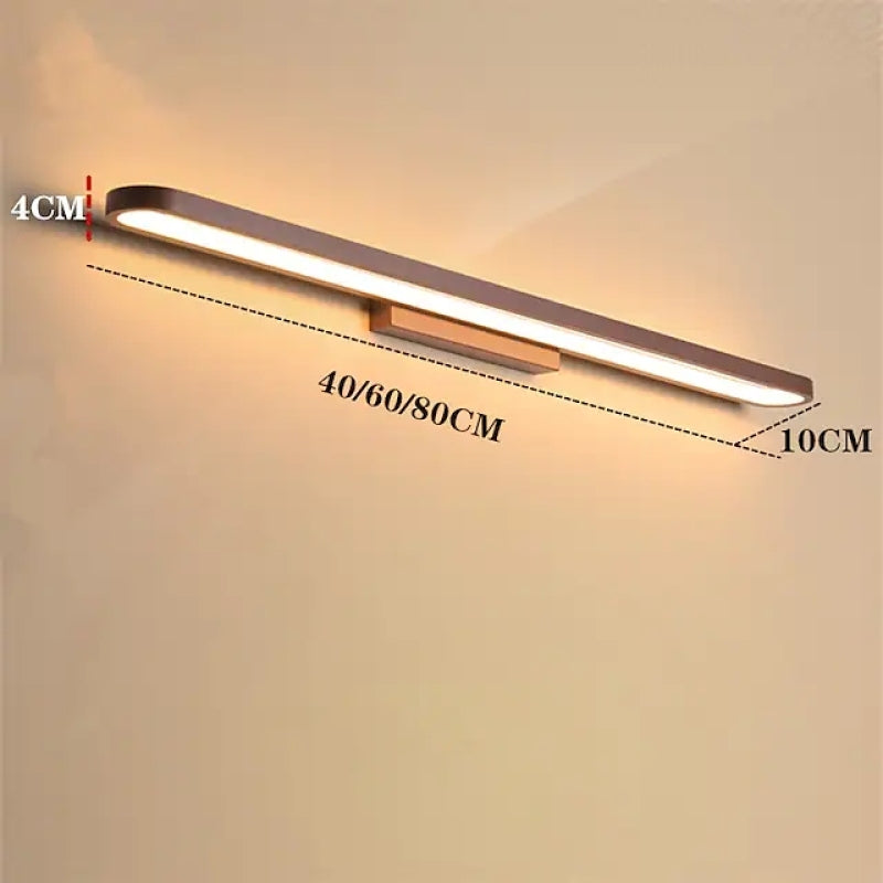 Arisha Moderno LED Faro a specchio Applique Marrone