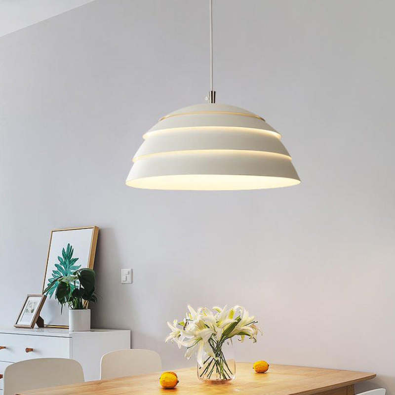 Arisha Minimalismo LED Lampade a Sospensione Metallo Nero/Bianco Sala da Pranzo/Soggiorno/Camera da Letto