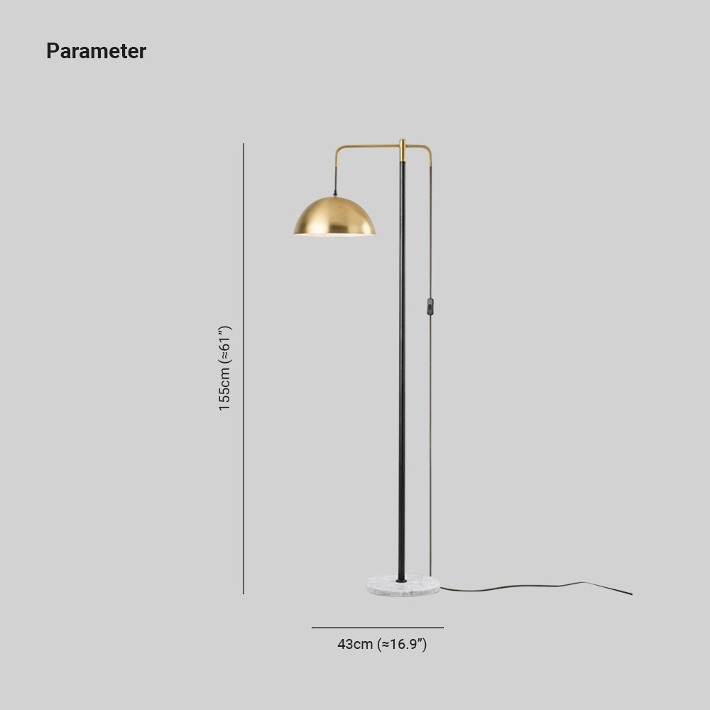 Arisha Moderna LED Lampada da Terra Metallo Oro Soggiorno/Camera da Letto Arco