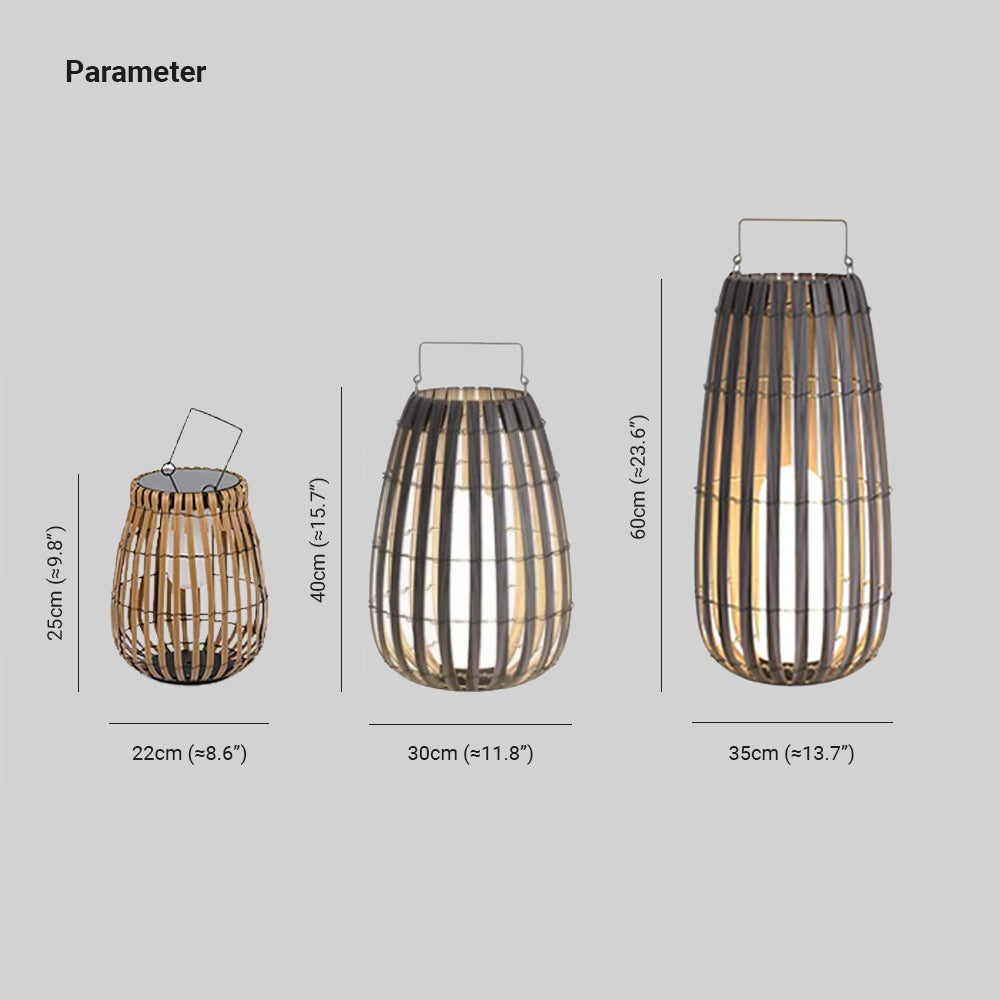 Ray Classico Lanterne Solare Metallo Lampade da Esterno Marrone