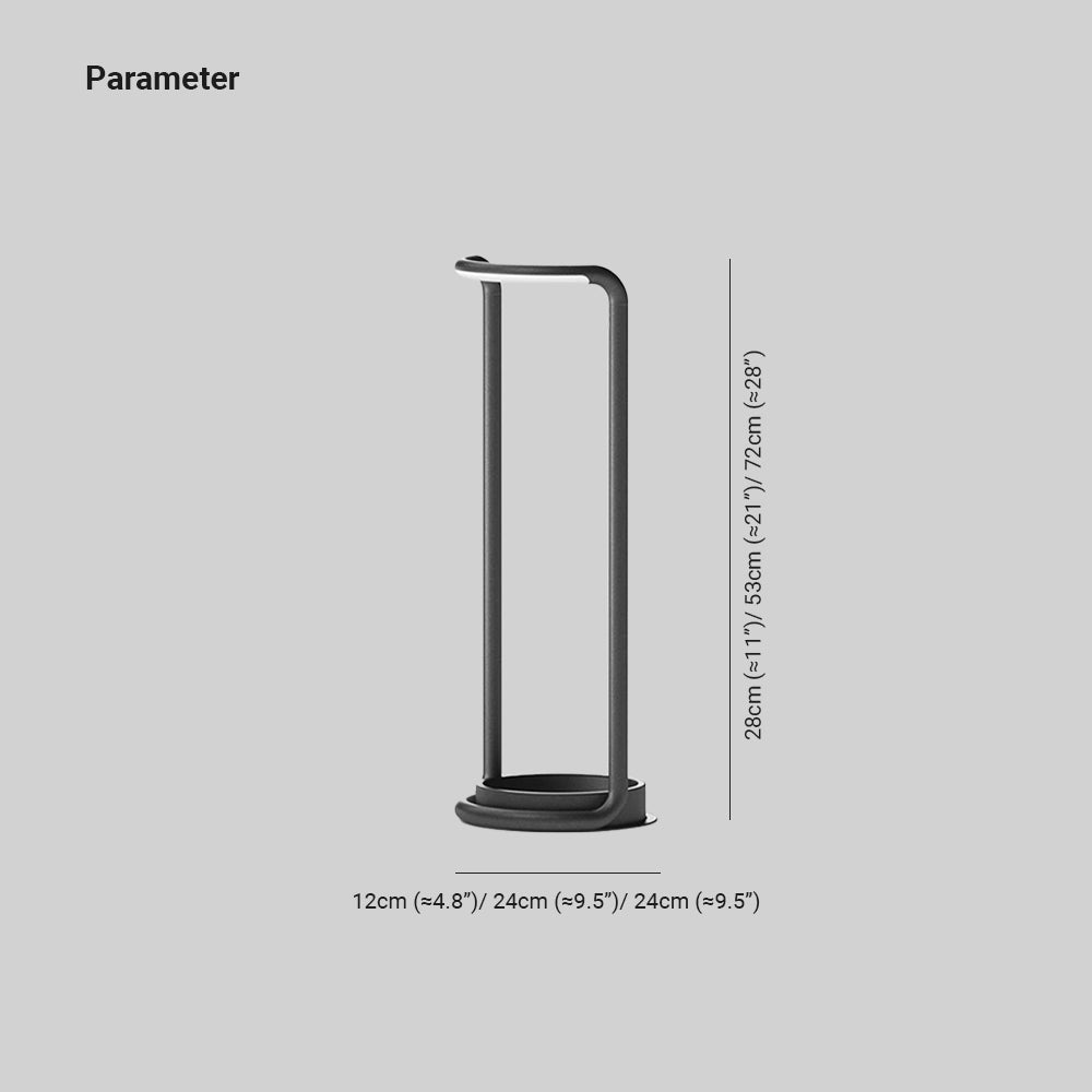 Ray Minimalista LED Rettangolare Solare Lampade da Esterno Giardino