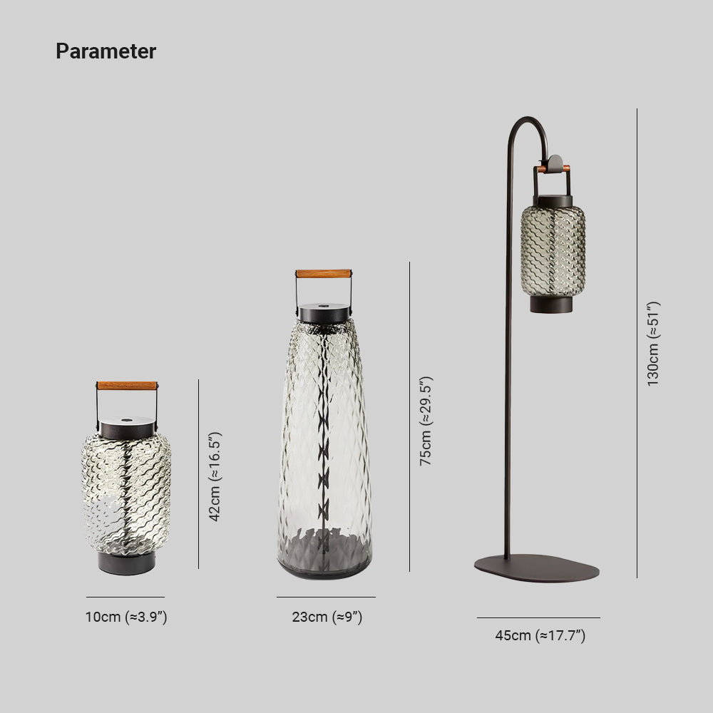 Ray Vintage Metallo Vetro Lanterne Lampade da Esterno
