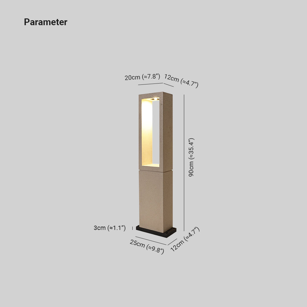 Ray Moderno LED Rettangolare Cavo Metallo Lampade da Esterno