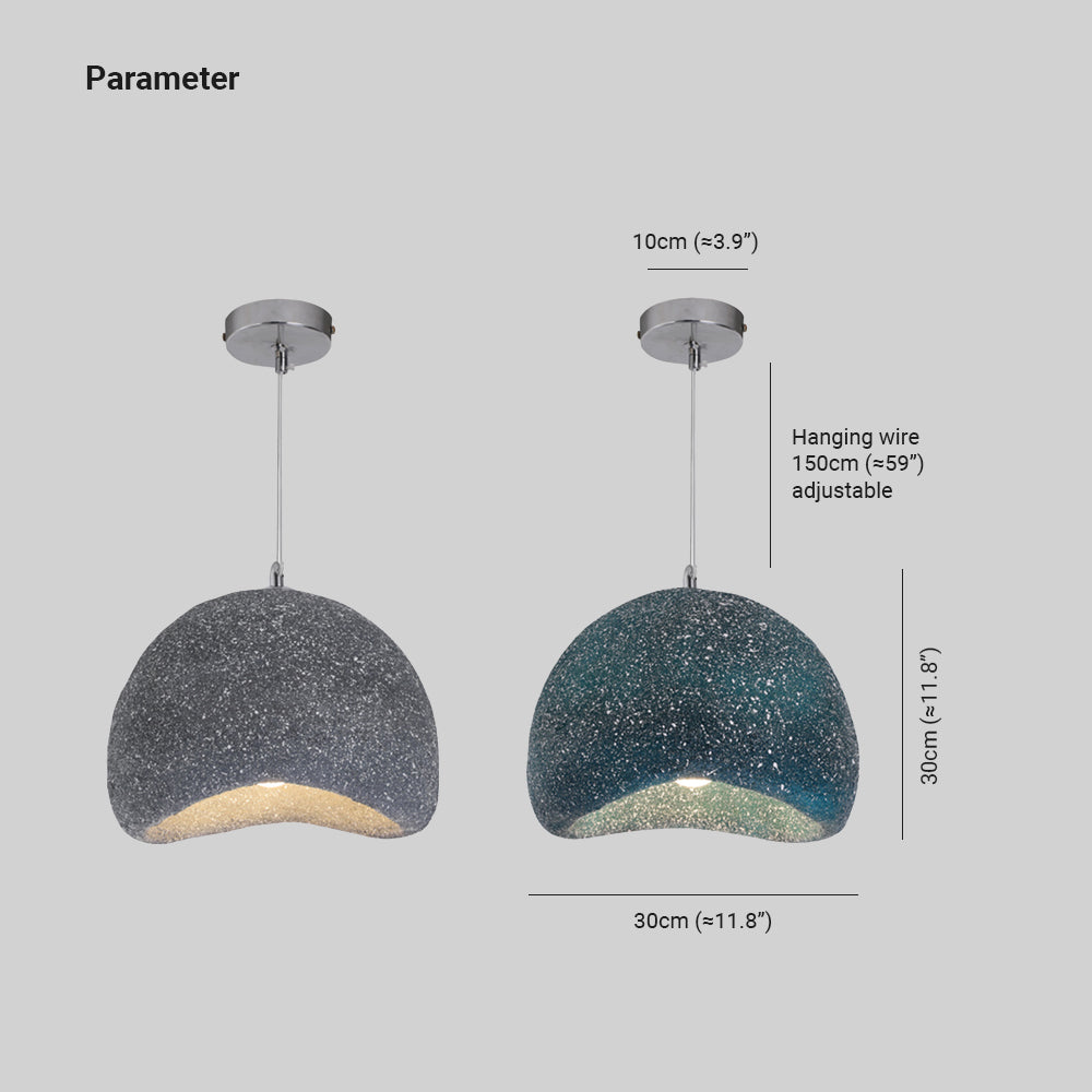Avi Naturale Pane Resina Acrilico Lampade a Sospensione Blu