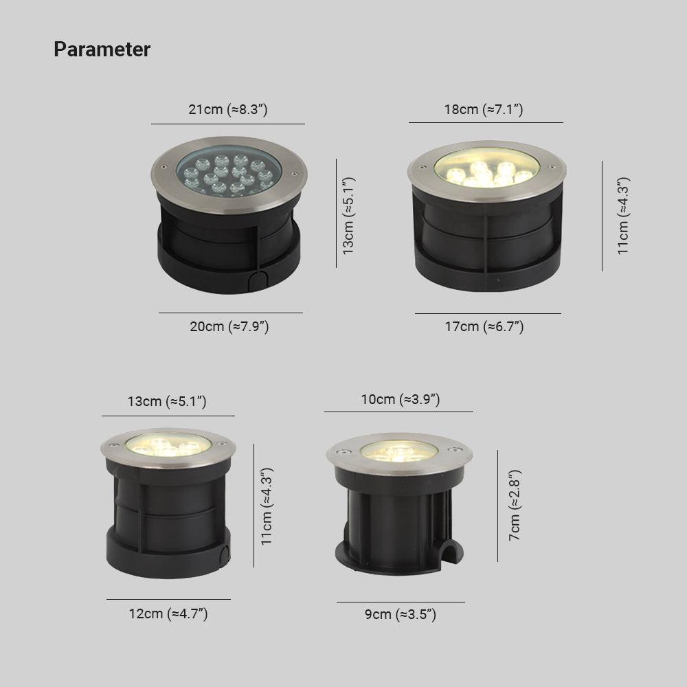 Ray Moderno Circolare Lampade da Esterno Giardino Balcone