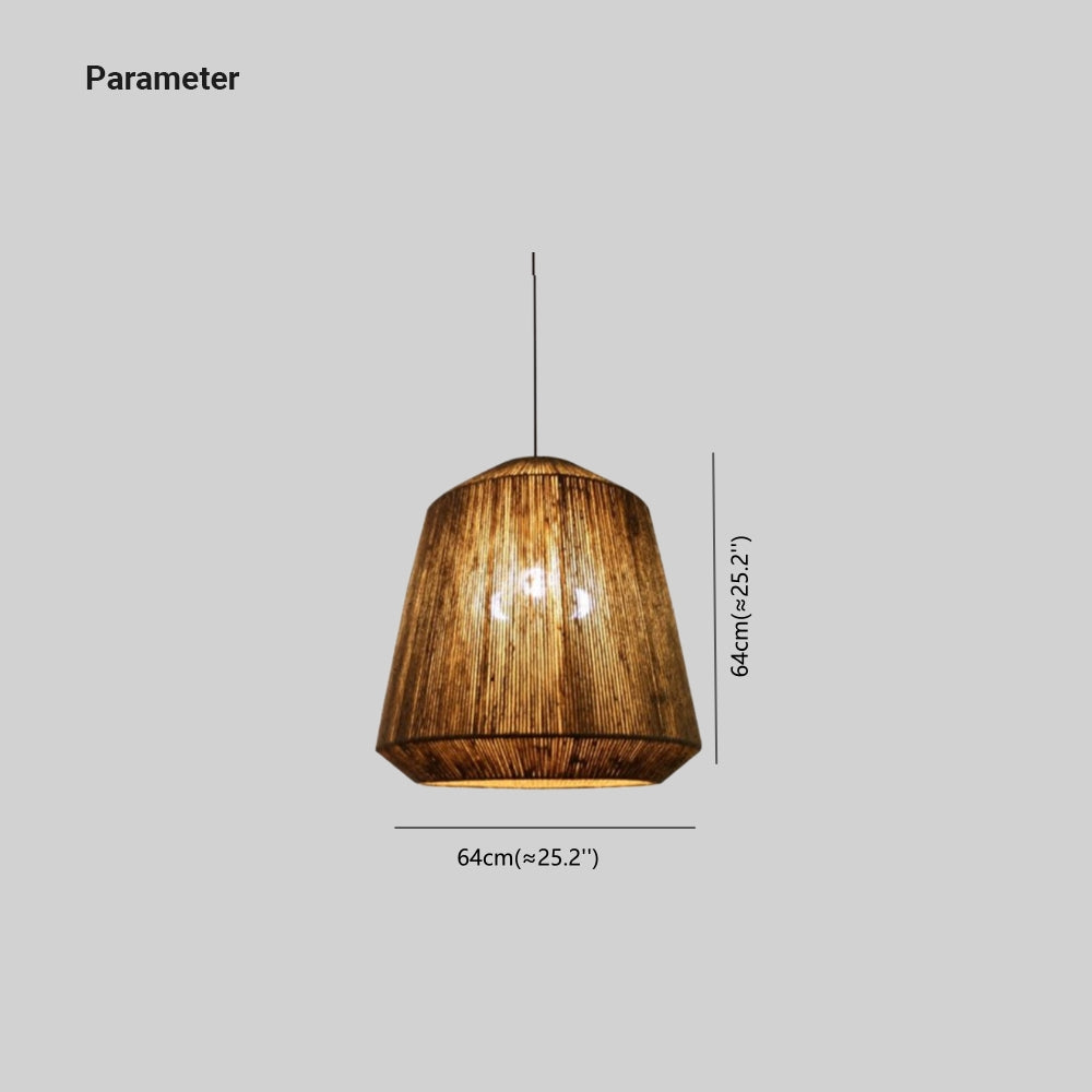 Rustic Lanterna Metallo Corda Lampade a Sospensione Ristorante