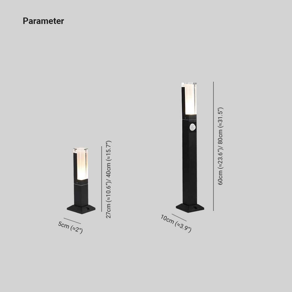 Ray Moderno LED Rettangolare Metallo Lampade da Esterno Giardino