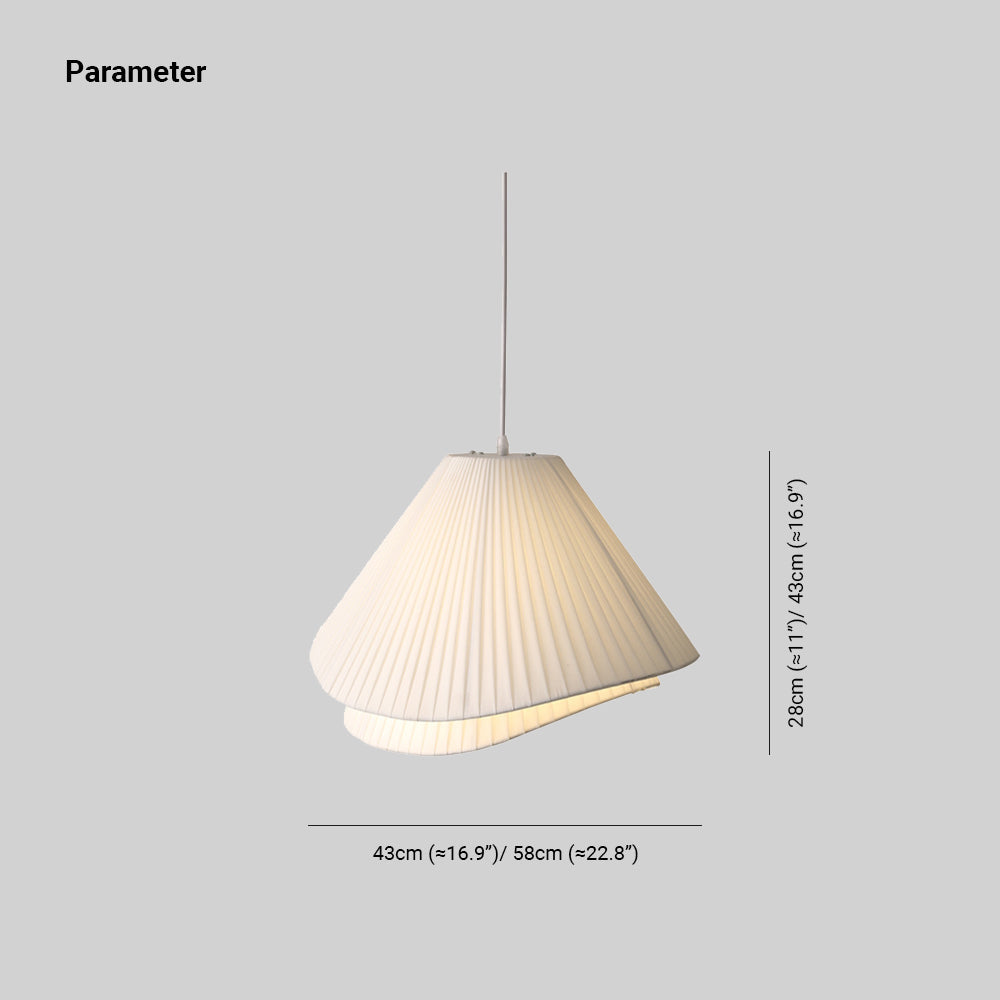 Ritta Minimalista LED Doppio Strato Lampade a Sospensione Tessuto LED Bianco Soggiorno/Camera da Letto