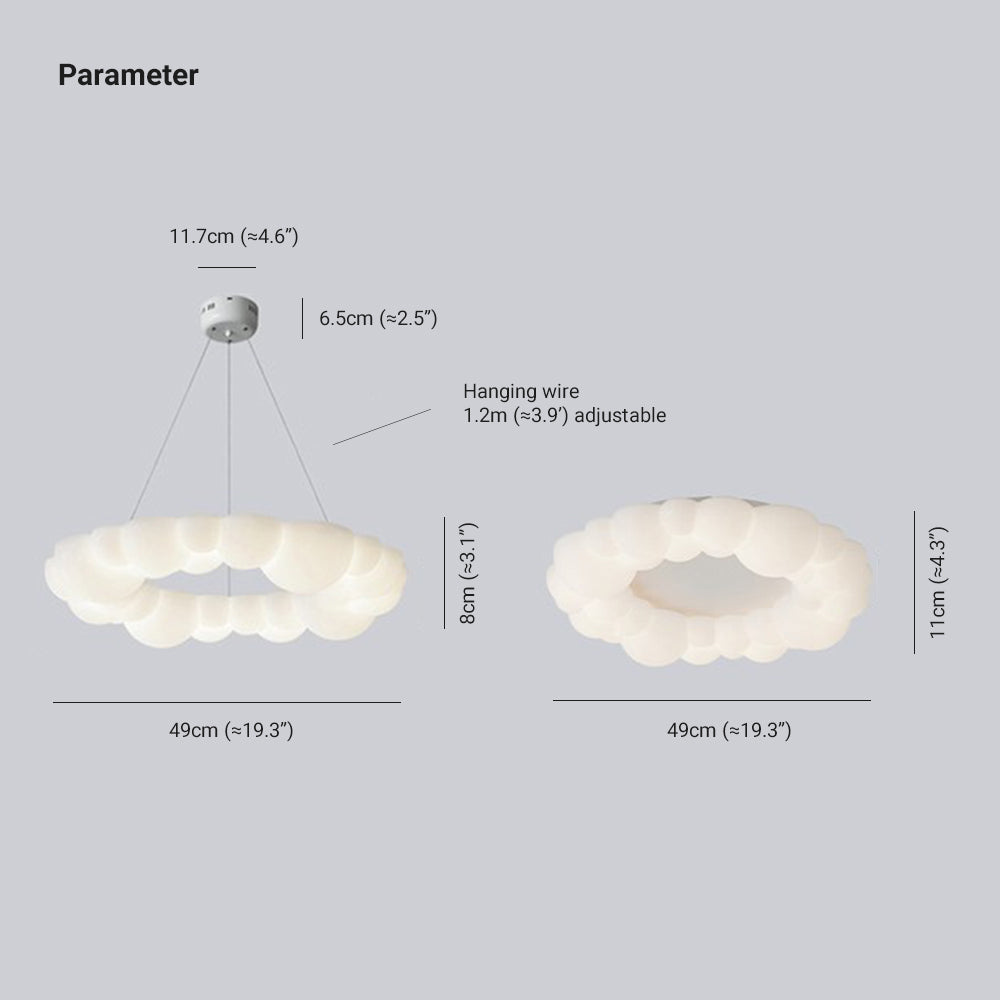 Arisha Moderne LED Plafoniere Telecomando Dimmable Metallo/Acrilico Bianco Soggiorno