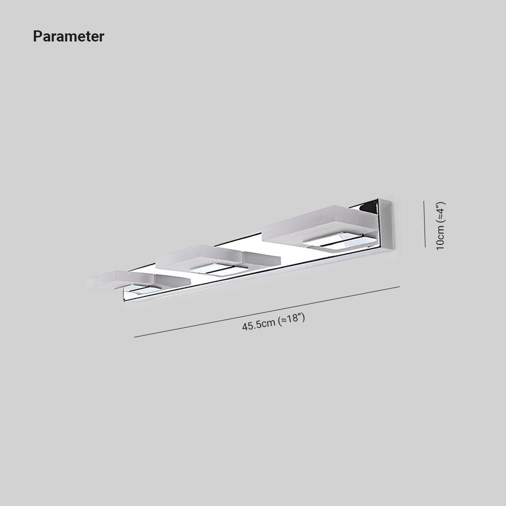 Arisha Moderne Applique LED Metallo/Acrilico Eleganti Bagno