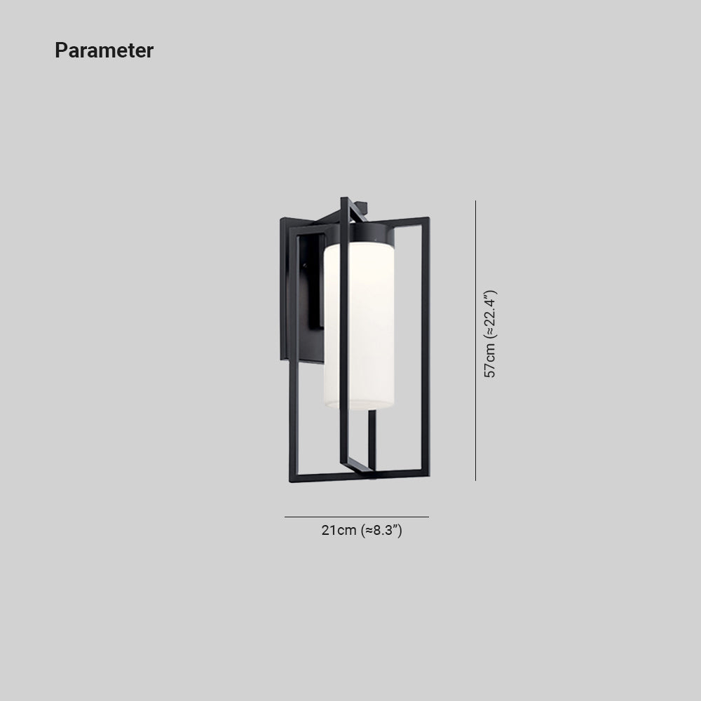 Ray Designer Rettangolare Metallo Applique da Esterno