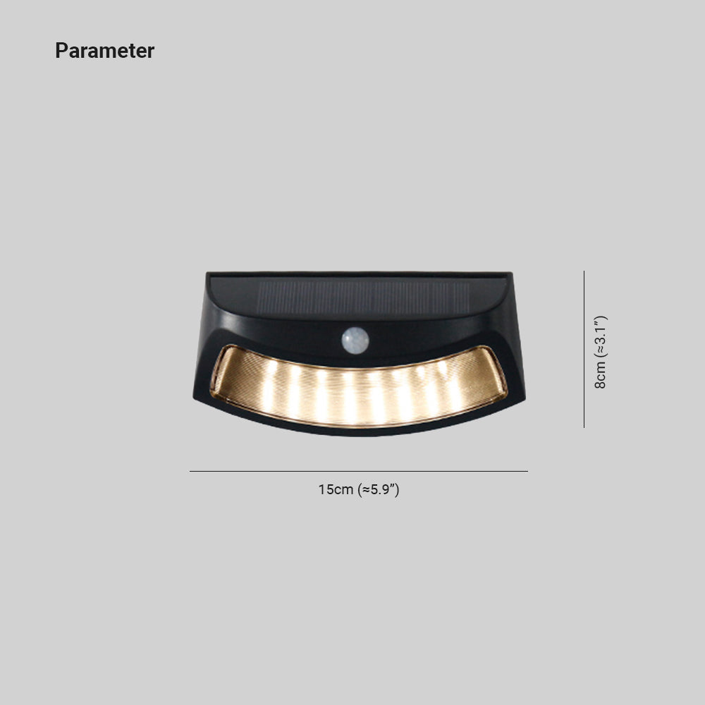 Ray Moderno Semplice Trapezoidale Metallo Lampade da Esterno Giardino