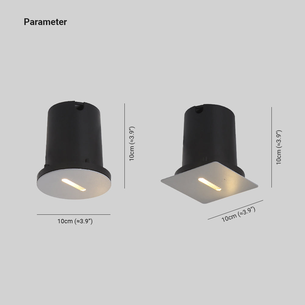 Ray Moderno Quadrato Circolare Metallo Lampade da Esterno Corridoio