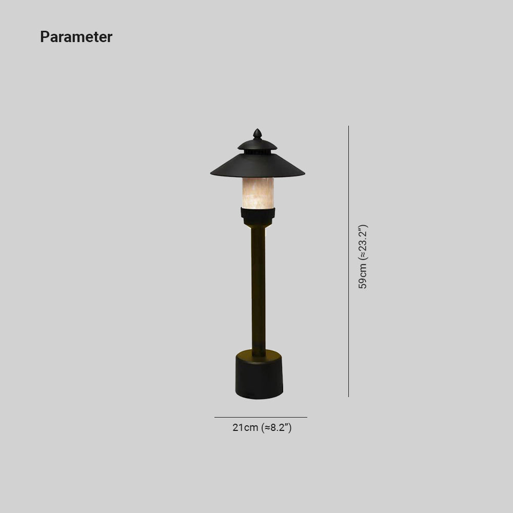 Ray Moderno Metallo Lampade da Esterno Marmo Giardino