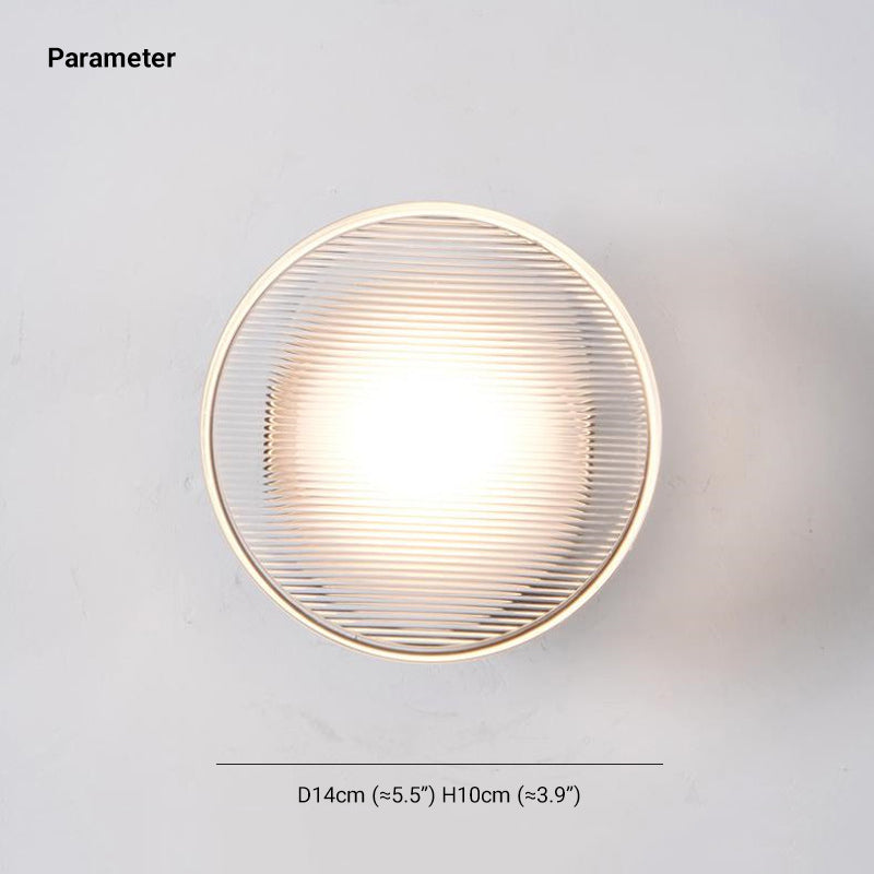 Arisha Moderno LED Piccolo Applique Trasparente Metallo Acrilico