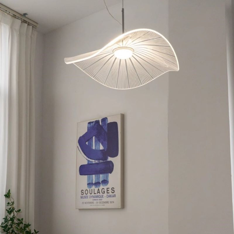 Ritta Design Foglia Metallo Acrilico LED Lampade a Sospensione Camera da Letto