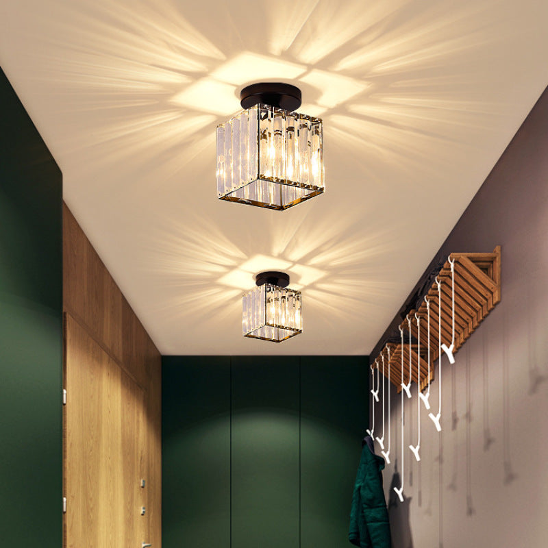 Arisha Moderna LED Plafoniera Metallo/Acrilico Nero/Argento/Oro Trasparente Soggiorno/Camera da Letto