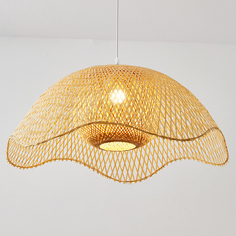 Ritta Vimini Intrecciato Lampade a Sospensione Bambù Camera da Letto