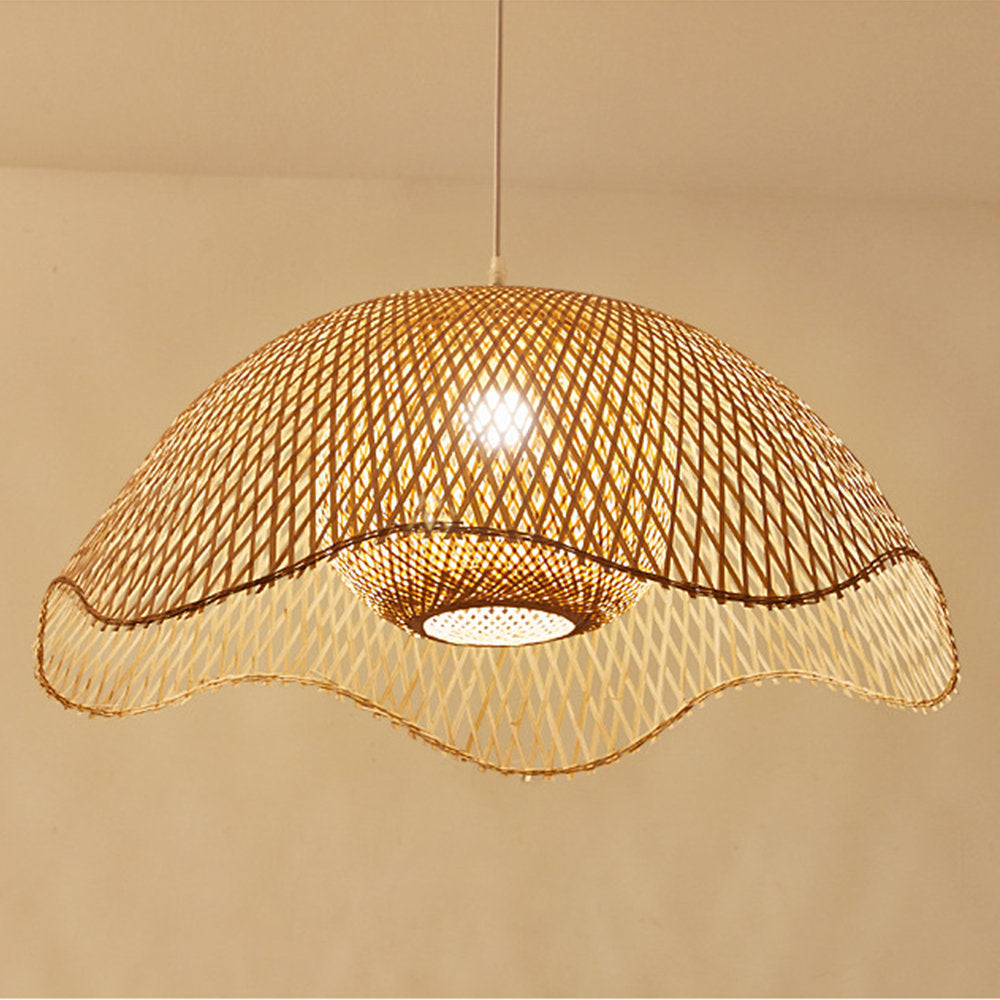 Ritta Vimini Intrecciato Lampade a Sospensione Bambù Camera da Letto
