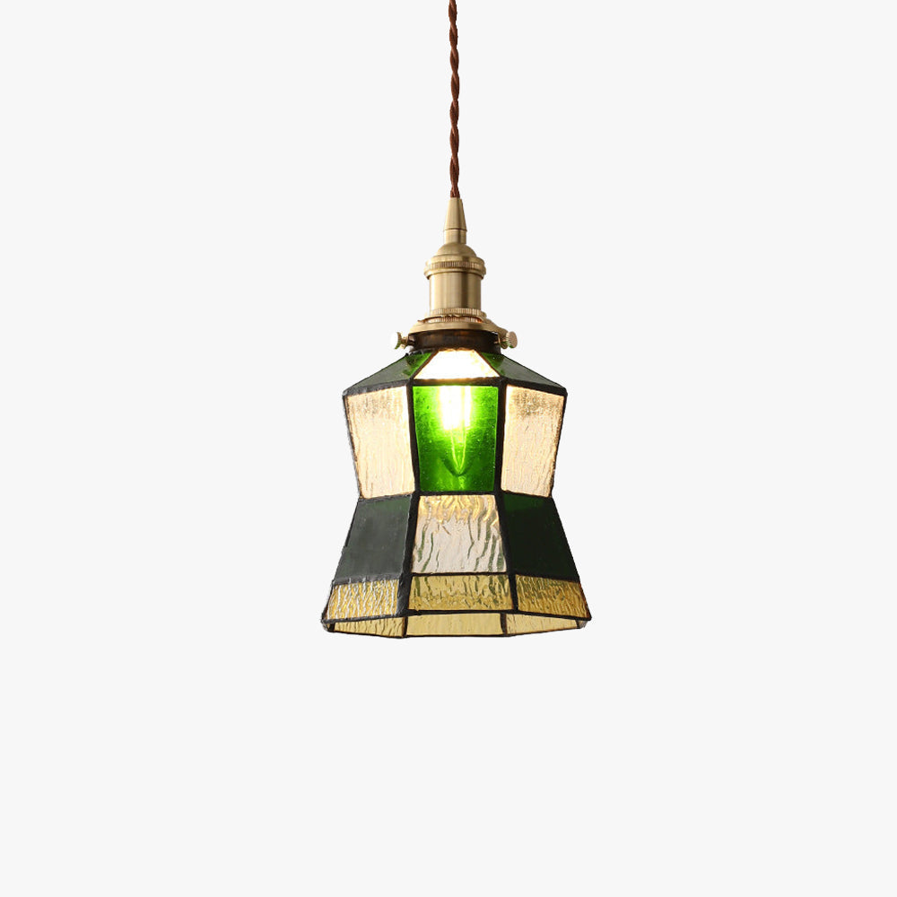 Tiffany Vintage Metallo Vetro Lampade a Sospensione Soggiorno Camera da letto