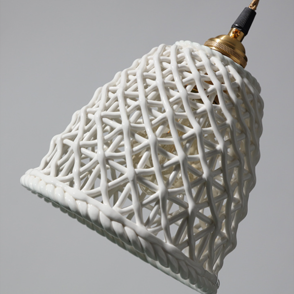 Valentina Moderno Ceramica/Metallo Sospensione Bianco/Blu Soggiorno/Camera da letto